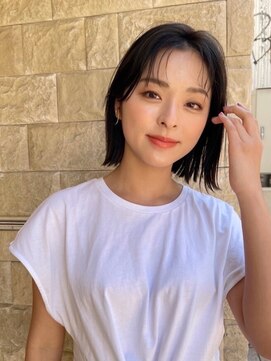 アース 三木店(HAIR & MAKE EARTH) 大人可愛い大人美人ふんわりカール小顔カットショコラアッシュ