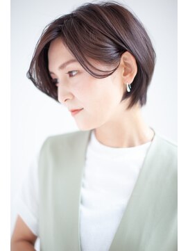 アッシュ 練馬店(Ash) 大人女性のショートボブ