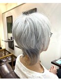 グレイヘアー/ナチュラルウルフ50代60代70代