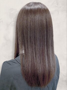 ヘアープロデュース ラピセット 松山(Lapset) 30代40代髪質改善ココアブラウン艶感ストレート透明感赤み消し