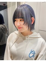 バランス ヘアーアンドアイラッシュ 野田店(balance.) 可愛いフェイスレイヤー×アイスグレーカラー
