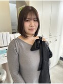 タッセルボブ×アッシュブラウン