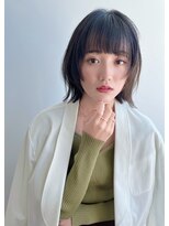 トリッカ 銀座(tricca)&nbsp;外はねボブ/くびれミディ/顔まわりレイヤー/艶カラー