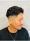 20代30代40代メンズ刈り上げ極道パーマ宮城リョー 夕風パーマ