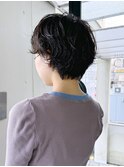 ハンサムショート　ニュアンスパーマ　京都美容室　進詩織
