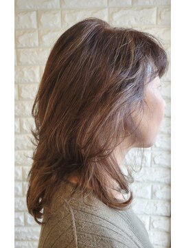 松本平太郎美容室 吉祥寺パートファイブ(PART5) 40代50代60代×ミディアムレイヤー×イノアカラー×ハイライト