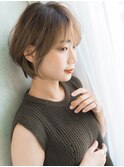 ハイライト×マッシュショート