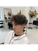 シャドウパーマ　ツイストスパイラルパーマ　ニュアンスパーマ
