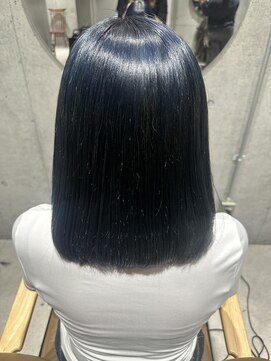 ルース(LOOSE) ブルーカラー#立川#立川駅#縮毛矯正＃髪質改善#ブリーチ＃メンズ