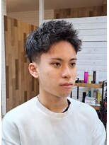 ヘアーサロン カヴィエ(hair salon covie) ピンパーマ ソフトツイストピンパーマ テーパーフェード
