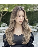 サニー 渋谷(SUNNY) バレイヤージュ、ハイライト、レイヤーカット、ケアブリーチ