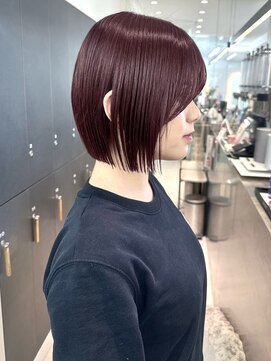 ロンドシエル 横浜(Lond ciel) オリーブグレー/レイヤーカット/黒髪/マロンベージュ/横浜