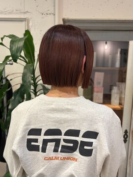 トゥループレイス(true place) ミニボブ チェリーカラー ブリーチカラー