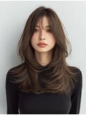 レイヤーカット髪質改善カラー透明感カラー顔まわりカット