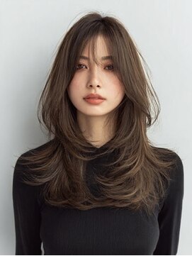 ダル 渋谷/表参道(DAL.) レイヤーカット髪質改善カラー透明感カラー顔まわりカット