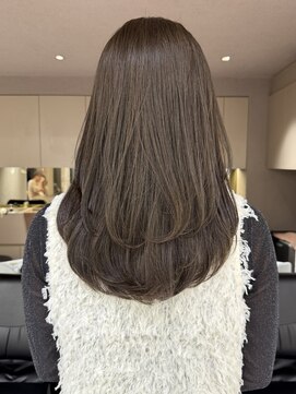 メゾンマイル 恵比寿(maison mile) オリーブグレージュ/透明感カラー/レイヤーカット/恵比寿駅