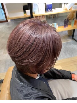 パプスドコワフュール 甲子園口店(Pap's de coiffeur) 西宮美容室/甲子園口美容室/パプス甲子園口/ピンクベージュ