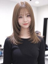 ジェムヘアスタジオ 平塚西口店(Gem Hair Studio)&nbsp;Gem Hair Studio 姉崎　レイヤーカット×ヘーゼルベージュ