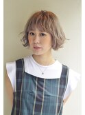 ☆明るめアッシュのくせ毛風しょーとぼぶ☆【coii】