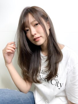 クラン 六甲道(Chlan) 大人かわいいふんわりワンカール×アッシュベージュ