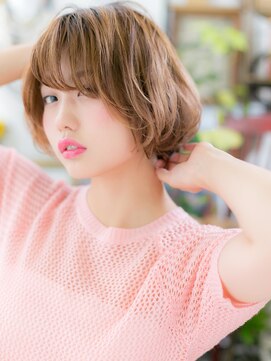 カバーヘア イヴ 戸頭店(COVER HAIR EVE) ★テラコッタ大人ガーリー抜け感ひし形ショート10代20代30代★7