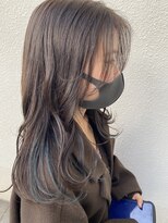 リズ 都島店(Lis) 韓国巻きロング☆インナーブルー