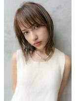 ドットハリス(.Hallis) 大人かわいい/小顔/ミディアムレイヤー/20代30代40代