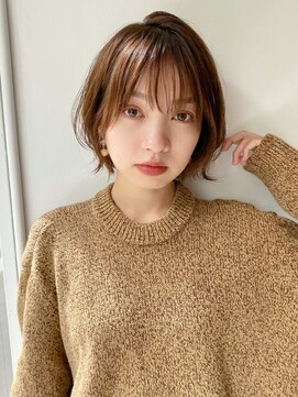 ベイルーム(BAYROOM by HONEY omotesando) 【BAYROOM】ひし形くびれウルフショート×ココアピンクブラウン