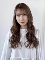 ヘアメイク ミチ 富田店(HAIRMAKE MICHI)&nbsp;【MICHI 富田店　古作蓮】シースルーバング　ベージュカラー