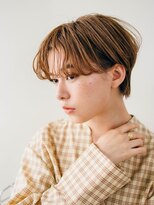 ピズムハク(PISM hak)&nbsp;前髪なしショートショート/ショコラベージュ/センターパート