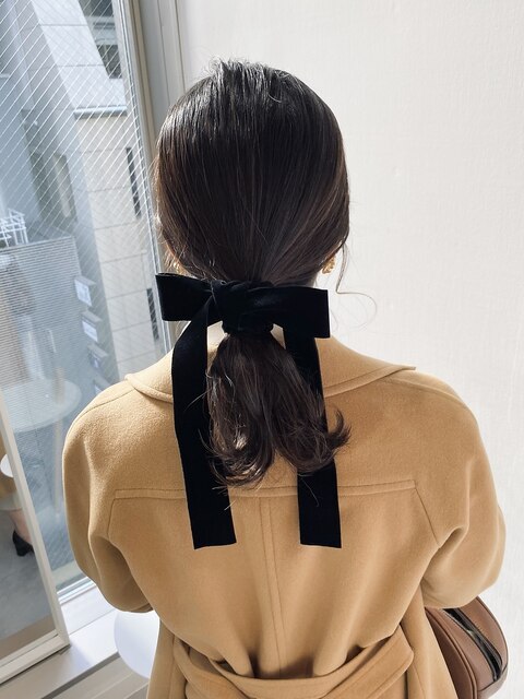 秋冬はベロア推し！お呼ばれヘアセット【銀座ヘアセット】