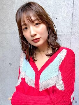 オーブ ヘアー ロッコ 松江店(AUBE HAIR rocco) 20代・30代_くせ毛風パーマロブ