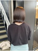 切りっぱなしボブ×オイルカラーで艶髪に【10代、20代、30代】