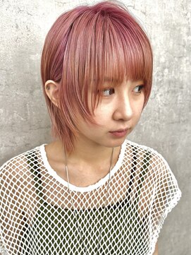 サクラ オモテサンドウ(SAKURA) ブリーチカラーの定番！色落ちが綺麗なピンクベージュ　表参道