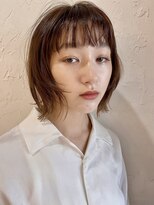 アンドレイ 表参道(andrey)&nbsp;[ANDREY]グレーベージュ/レイヤーロング/前髪パーマ黒髪カタログ