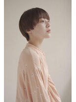 ムク 甲府(muku.)&nbsp;ミディアムヘア/斜めバング/グレージュカラー/甲府駅