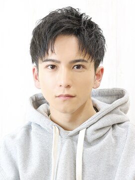 ベーア(Bar) アップバング短髪ツーブロックメンズショート刈り上げ