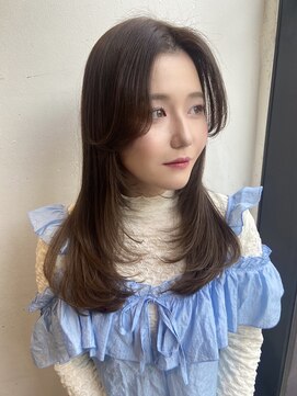 エムプラス 二子玉川(Mplus) ●小顔レイヤーカット/イルミナカラー/グレージュ●Mplus鎌田