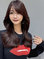 ガレリア 名駅オーキッドビル店(GALLARIA)&nbsp;色もちラベンダー深みブラウンレイヤーくびれ上品ロング