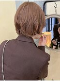 海外風ベージュカラー/パーマ風