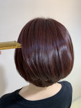 アズール 草加(azule) 髪質改善カラー チェリーレッド