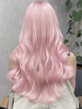 ロウル 渋谷(LOWRL) ピンクロング/ブリーチ/エクステ