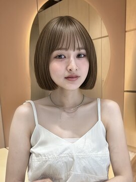 グロー 大宮(GLROW) 前髪顔まわりボブレイヤーボブ顔まわり縮毛矯正haruhi