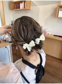 ゆるふわ ヘアセット ツインアレンジ