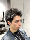 ザクザクスパイキーショートザクザクアップバングショート
