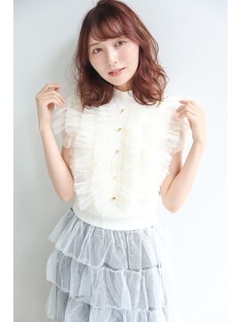 マッシュアンドマッシュアヴェダ ららぽーと福岡店(mash&mash AVEDA) ニュアンスカール☆ナチュラルピンクブラウン/20代30代40代◎