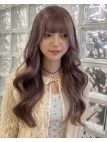 サンクプロジェクト(cinq PROJECT) ミルクティーヘーゼルマロンベージュブラウンミディアムレイヤー