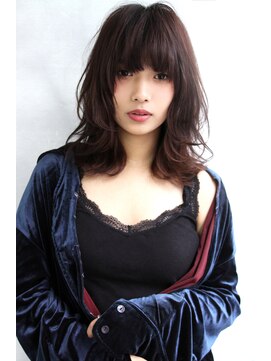 マルフェ 天王寺(marfe) 【marfe】ミディアムレイヤー＿レイヤーカット＿ミディアムボブ