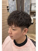 銀座マツナガ 神田店&nbsp;ソフトツイストスパイラルマッシュツーブロック