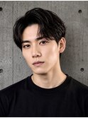 爽やかアップバング◎ビジネスも決まるニュアンスパーマ